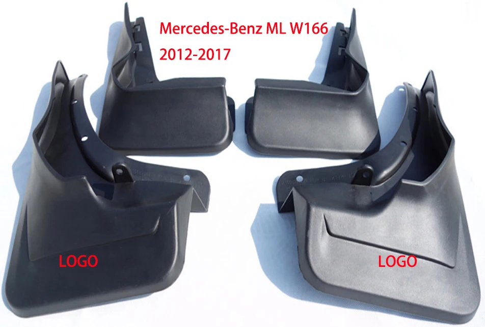 Авто Брызговики для Mercedes Benz W166 ML300 320 350 400 мл класс 2012- Автомобильные Брызговики автомобильные аксессуары