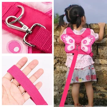 

Cartoon Toddler Belt Walking Aids Walking Keep Backpack Strap 3D Butterfly Loss Prevention Children Baby Strap Baby Safe Protect