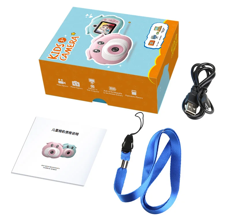 Children's Camera Dual Lens Mini HD 1080P Video Baby Birthday Gift Digital Camera ​20M Sports Toys for Kids Cam digital camera with wifi