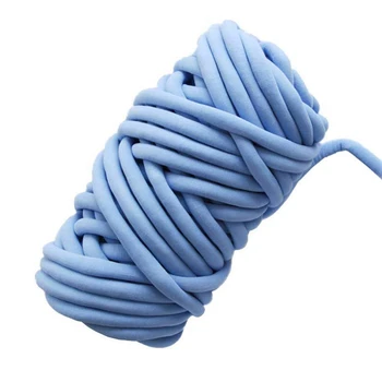 

Yarn Super Thick Yarn Washable Roving Suitable for Arm Knitting DIY Sofa Bed Blanket Pillow Bed and Bed Fence Blue