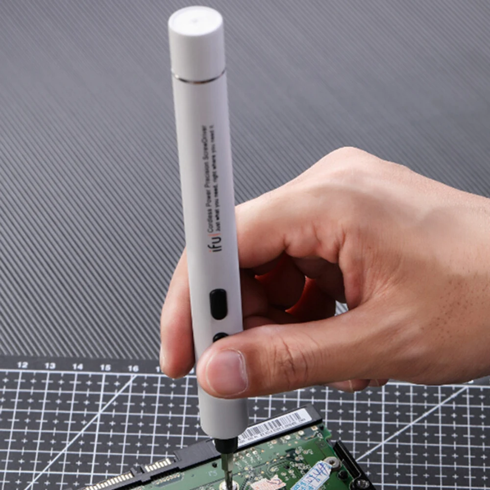 

IFu Electric Screwdriver Cordless Lithium-ion Charge Screw Driver with 18 Screw Bits Kit Power Repair Tool