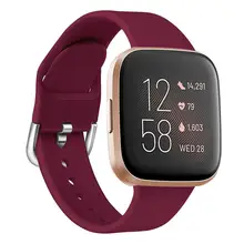 Высококачественный однотонный Браслет для Fitbit Versa 2/Versa Lite водонепроницаемый сменный мягкий силиконовый ремешок для часов Correa