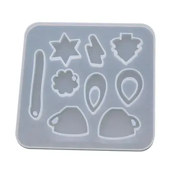 

DIY Earrings Necklace Pendant Epoxy Resin Silicone Mold Jewelry Making Tools T4MD