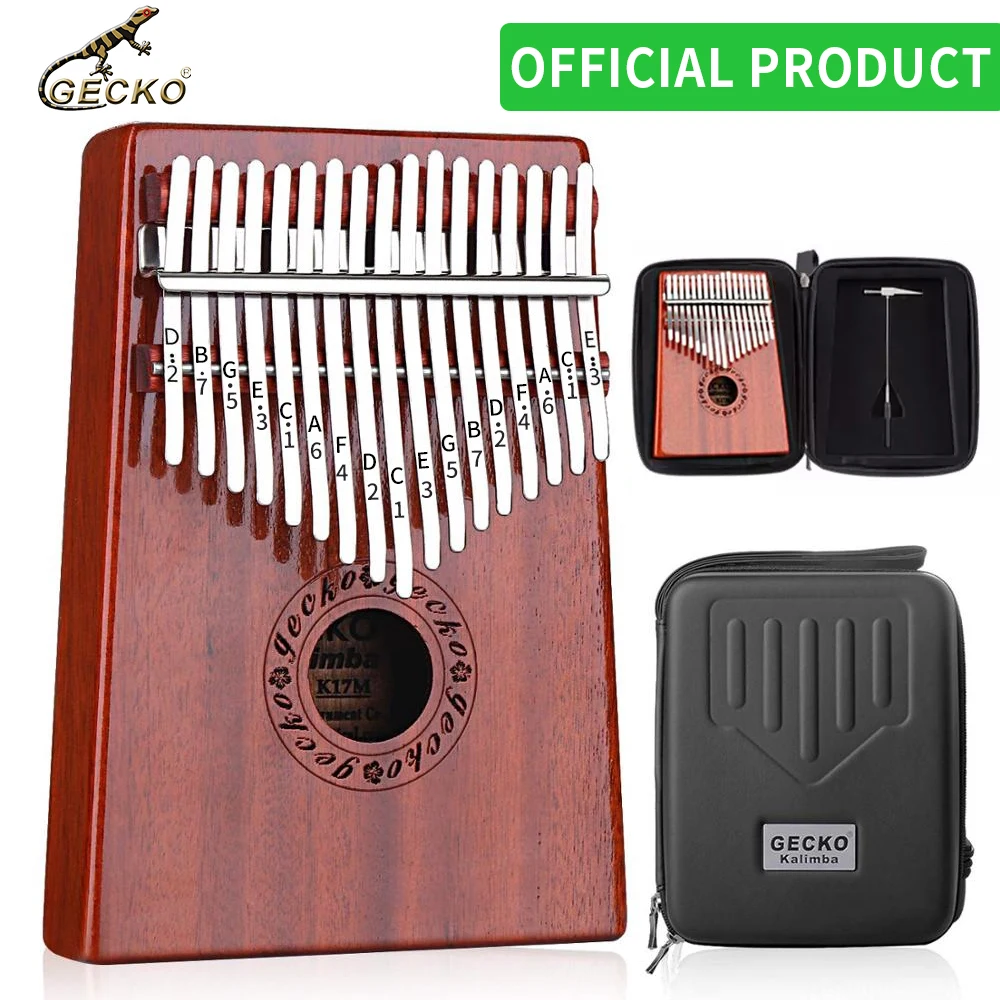 en civilisere dom Gecko Kalimba 17 Keys Thumb Piano Builts-in Eva High-performance Protective  Bag, Tuning Hammer And Study Instruction. K17mbr - Parts & Accessories -  AliExpress