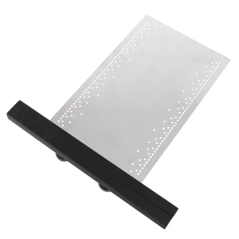 

6 inch Stainless Steel T-Rule Ruler Marking Rules T-square Hole Woodworking Tool