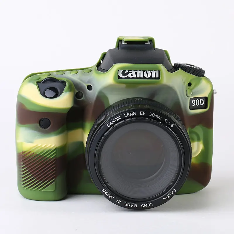 Silicone dslr câmera caso do corpo capa