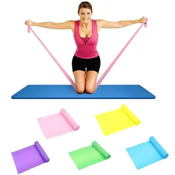 

Fitness Exercise Resistance Bands Rubber Yoga Elastic Band Sport -180CM Equipment Fitness Pilates Workout 150Cm Bands Train H8Q5