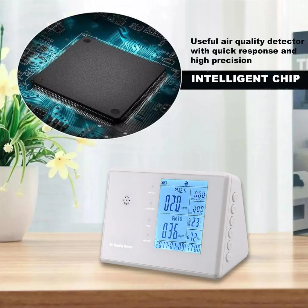 Портативный цифровой детектор фольмадегита детектор PM2.5/PM10HCHO/TVOC газовый тестер AQI анализатор качества воздуха измерительный инструмент