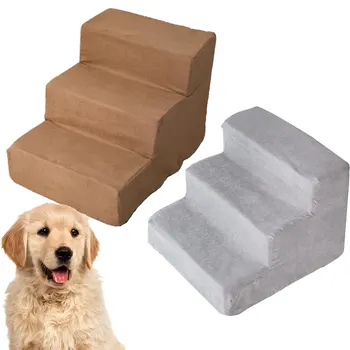 

3 Steps Dog Stairs Cat Staircase Breathable Anti-slip Waterproof Pet Climbing Ladder Bed Cushion Mat Dogs Puppy Cat Dropshipping
