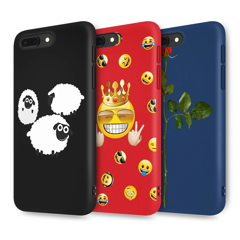 Матовый цветной чехол для телефона iPhone 5 5S SE 6 6S Plus 7 8 Plus X для Xiaomi Redmi Note 5 Pro 5A Prime Мягкий силиконовый чехол из ТПУ