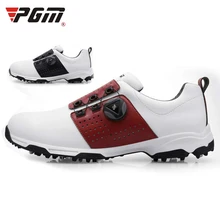 PGM/обувь для гольфа для взрослых с супер захватом; дышащая водонепроницаемая Спортивная обувь; кроссовки для гольфа со съемными ноготками; мужские кроссовки для занятий гольфом