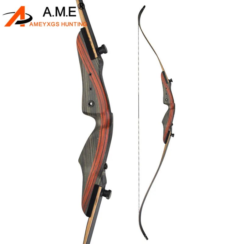 62/" Takedown Long Bow Right Hand Clear fiberglass Recurve Bow 25-55lbs