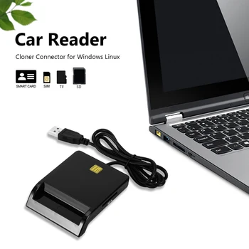 

Universal USB 2.0 Smart Card Reader for Bank Card CAC IC ID SIM DNIE ATM Cardreaders USB-CCID ISO 7816 for Windows 7 8