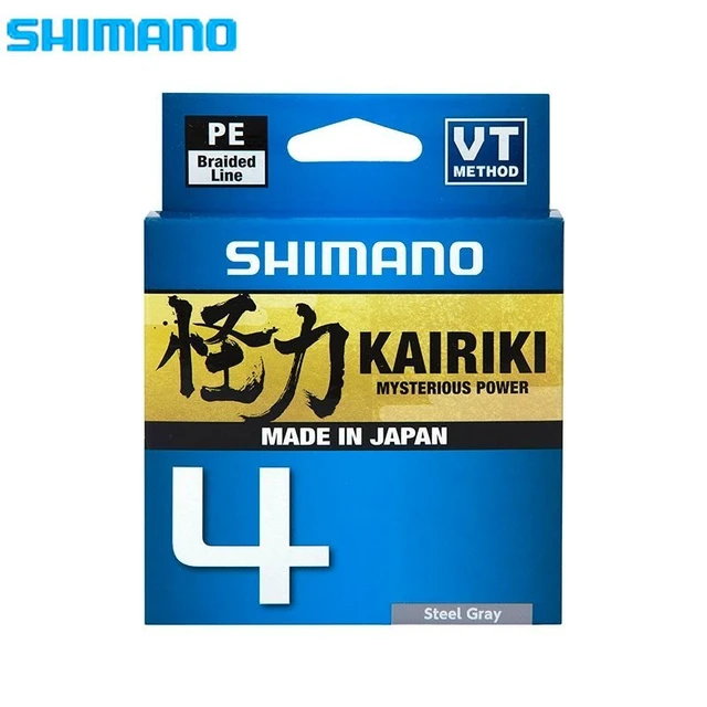 Fishing Line Braid Shimano Kairiki 4 Pe 150 M Gray 0.16mm 8.1 Kg. Sku:  Ldm54te1516015s