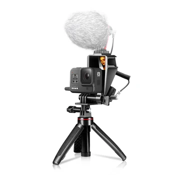 

Ulanzi GP-5 Flip Screen Mirror Vlog Display Bracket With Cold Shoe Universal for GoPro 8/7/6/5/4 Vlog screen visual solution