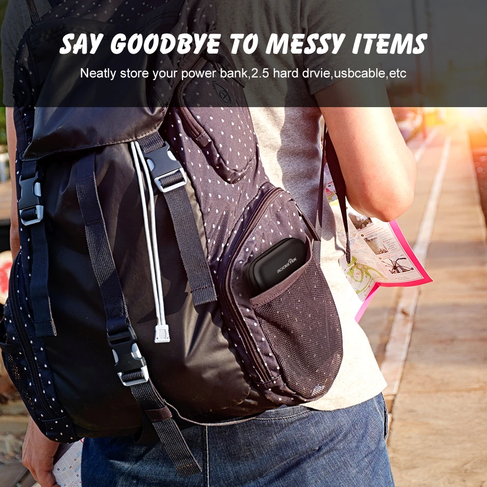 Rocketek carrying case external hard disk Protection Storage Bag for 2.5\
