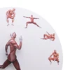 Human Body Art Anatomical Running Man Minimalist Wall Clock Male Anatomy Musculature Clock Muscle In Action Watch Medical Décor 4