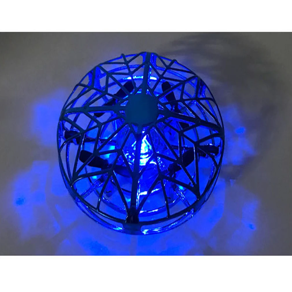Мини-Дрон Quad Индукционная Левитация НЛО светодиодный светильник usb зарядка детская Подарочная игрушка