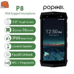Poptel P8 5-дюймовый смартфон с четырёхъядерным процессором, Android 8,1, ОЗУ 2 Гб, ПЗУ 16 Гб, Android 8,1
