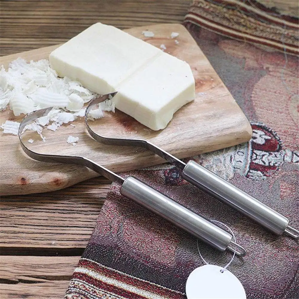 Бигуди Для шоколадного сыра и масла, слайсер из нержавеющей стали в форме крючка, украшения для торта, терки, стружка, нож, рубанок, принадлежности для выпечки