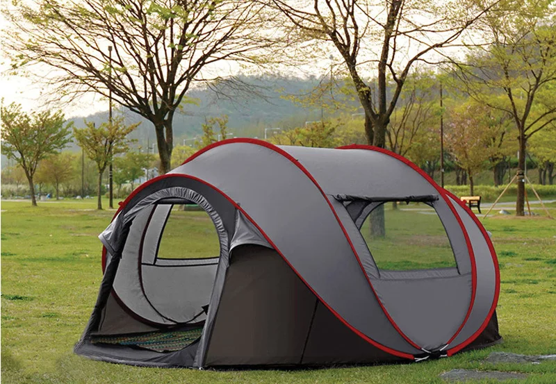 Kingcamp Tent The Latest Super Large 4~5 People Tent to Avoid Building Automatic Tent Speed Open Tent Outdoor Camping Beach Tent