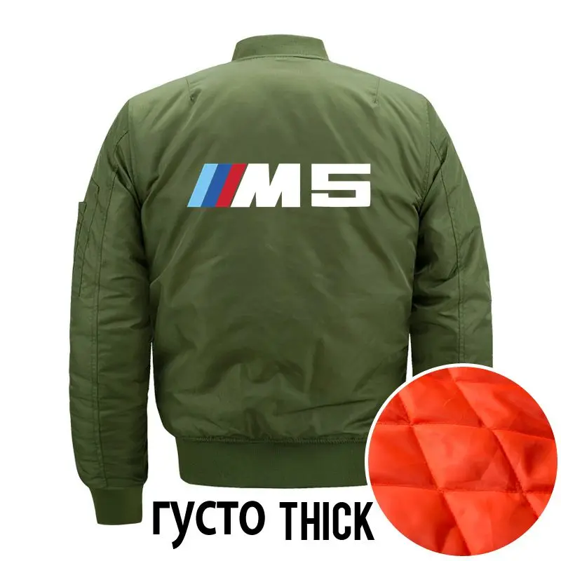 M серии M5 куртки для мужчин Осенняя теплая куртка повседневная армейская ветровка парка Военный стиль модная куртка Бомбер уличная 9BLVS - Цвет: Thick Army