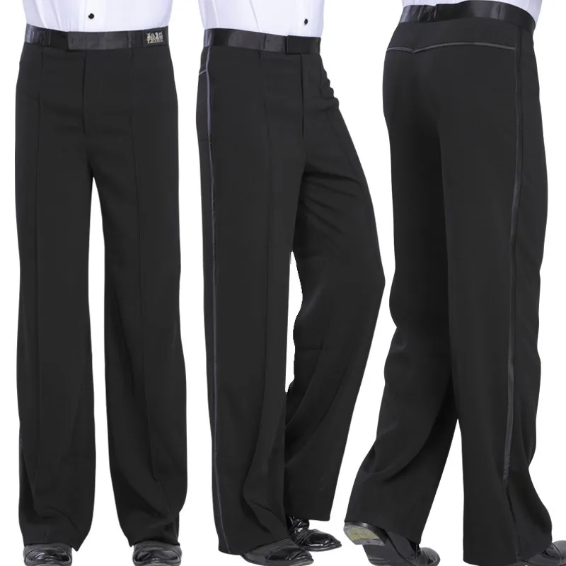 

Professional High Quality Boys Men Black Latin Ballroom Dance Pants