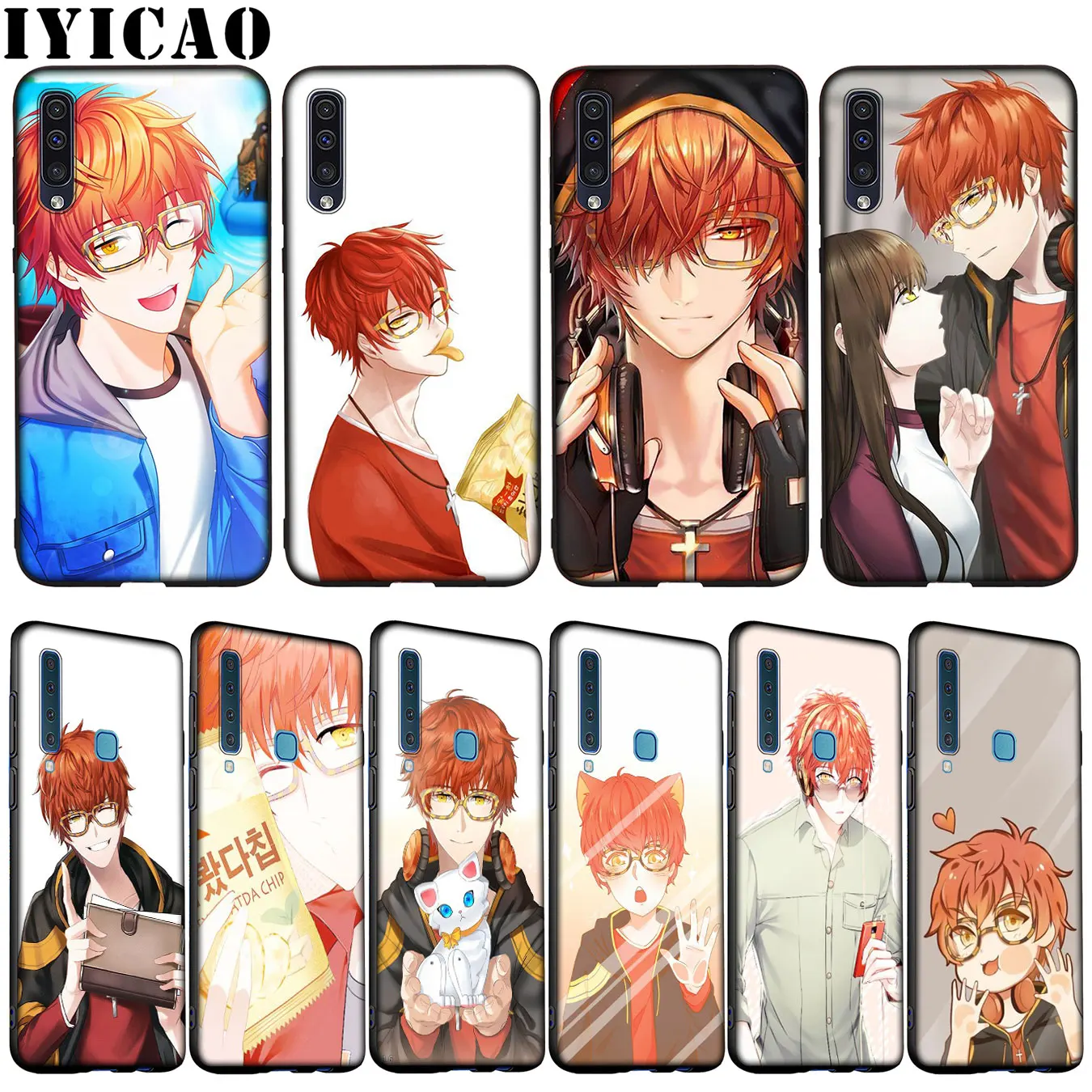 Мягкий силиконовый чехол-мессенджер IYICAO 707 Mystic для Samsung Galaxy A70 A60 A50 A40 A30 A20 A10 M10 M20 M30