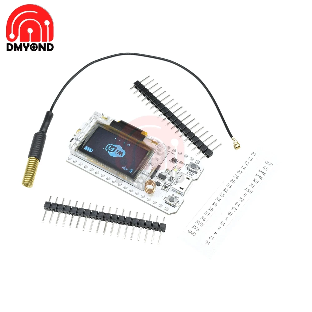 Новый SX1278 ESP32 0 96 дюймов OLED LoRa Knot 433 470 цифровой дисплей Bluetooth WIFI комплект 32 модуля
