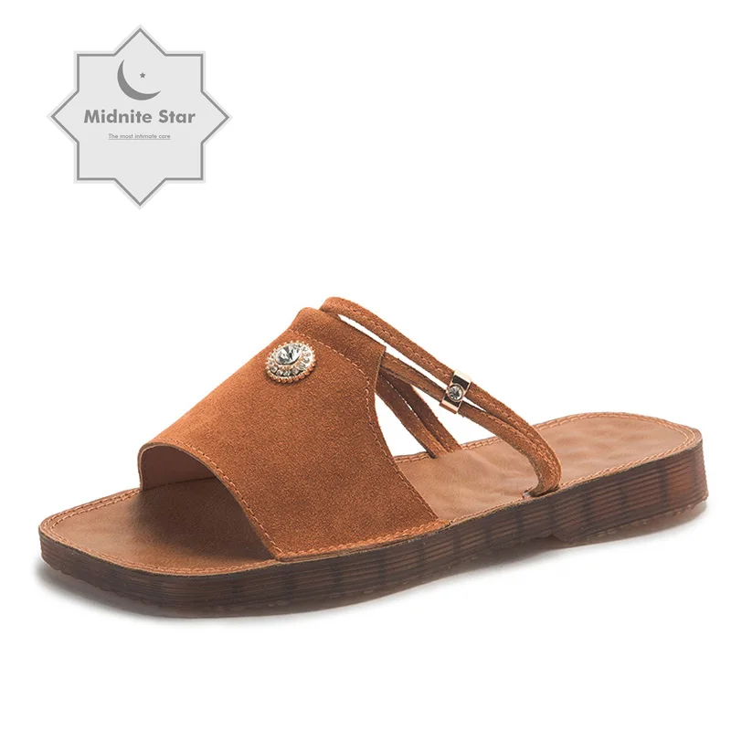 

Womens Sandals Summer Beach Slippers Suede 2019 Flats Casual Shoes Women Comfort Fashion Sneakers Breath Female Sandals Non-slip