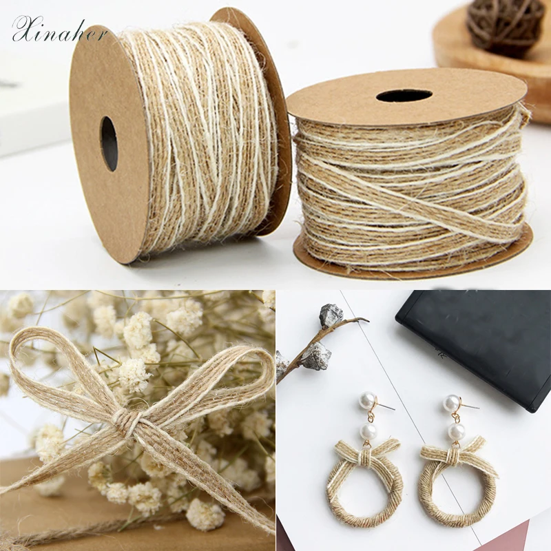 10 м джутовый шпагат искусственная лента рулон веревки Деревенское свадебное