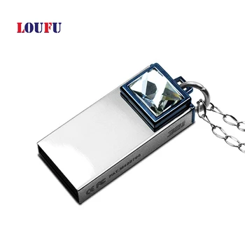 

Creative USB 3.0 Pen Drive 16GB 32GB 64GB U disk Crystal Necklace Pendants USB Flash Drive For Woman Gift