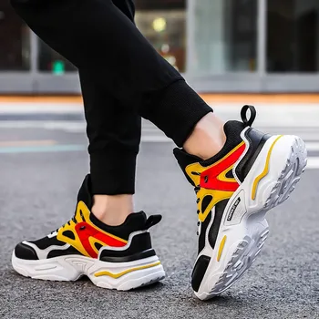 

Harajuku Mesh Casual Shoes Men Autumn Vintage Sneakers Men Breathable Comfortable Fashion Tenis Masculino Adulto Sneakers Sewing