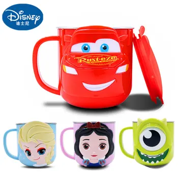 

Children's stainless steel cups Disney cups Children's milk cup cartoon creative drinking cup cute water bottle disney kids cup