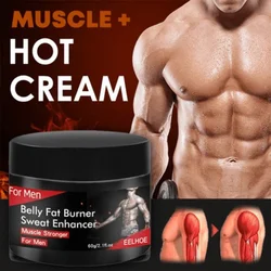 Men's and Women's Abdominal Muscles, Muscle Reduction, Sweating, Line Shaping Cream, Exercise Strengthening Muscle Massage Cream