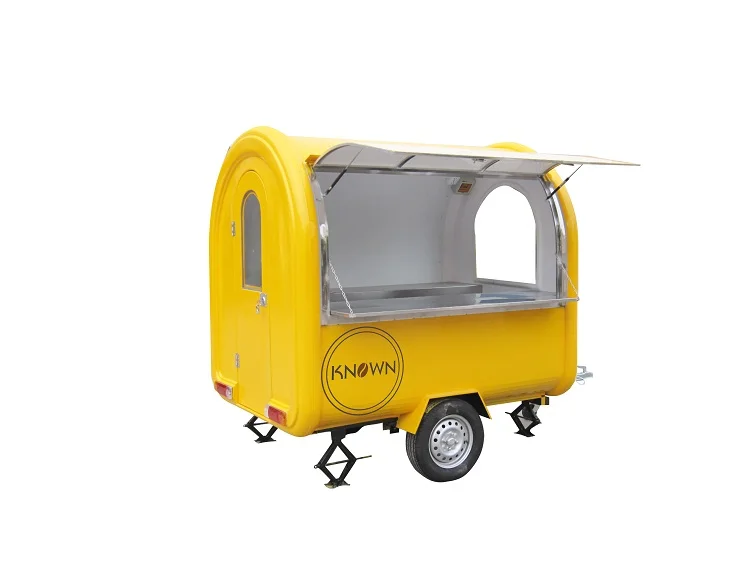 

Free shipping to Romania snack /coffee /ice cream food trailer/cart/truck customized color with professional export
