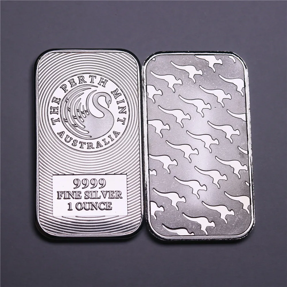 1 Oz Perth Mint Silver Bar Crafts Gifts Collectibles Australia Kangaroo Silver Bullion (15)