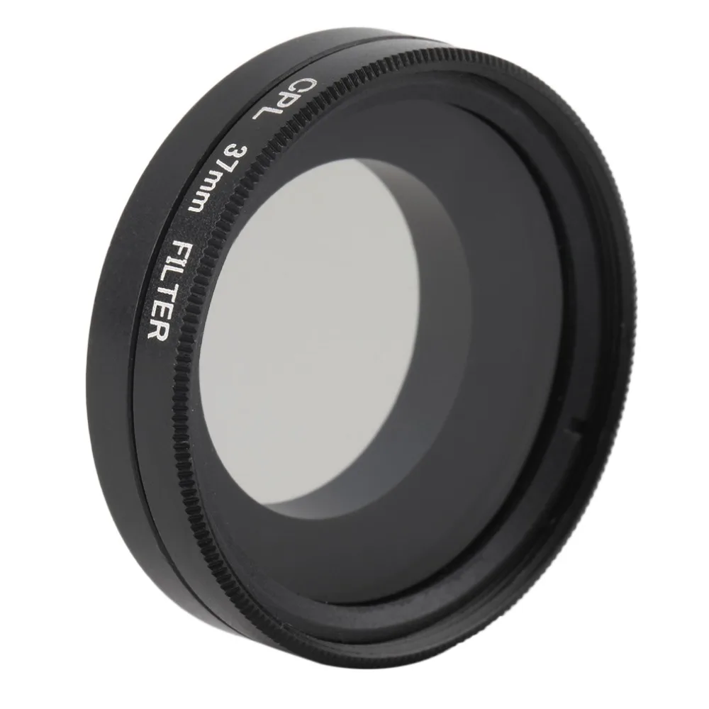 37 мм алюминиевый сплав стеклянный CPL фильтр круглой формы черный поляризованный объектив для Gopro HD Hero 4