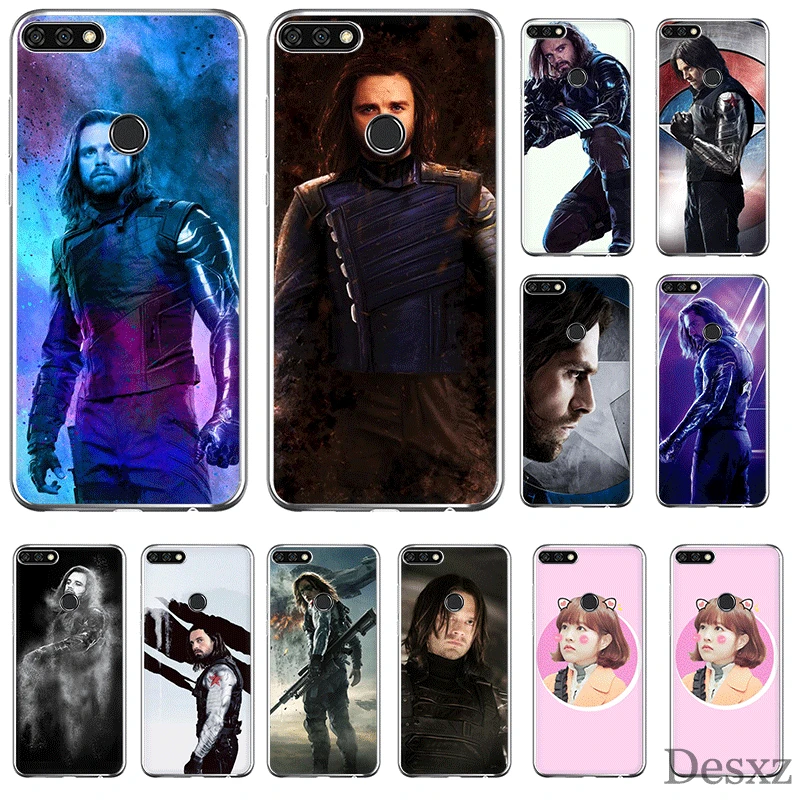

Mobile Phone Case For Huawei P30 P20 P10 P8 P9 Lite Pro P Smart Z Plus Cover TPU Bucky Barnes