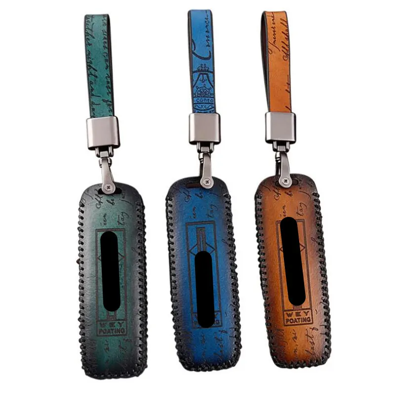 

Genuine Leather Car Key Case Cover For Great Wall Haval H1 H2 H5 H6 Coupe H7 H8 H9 C50 Hoist Protection Key Shell Skin Bag Only