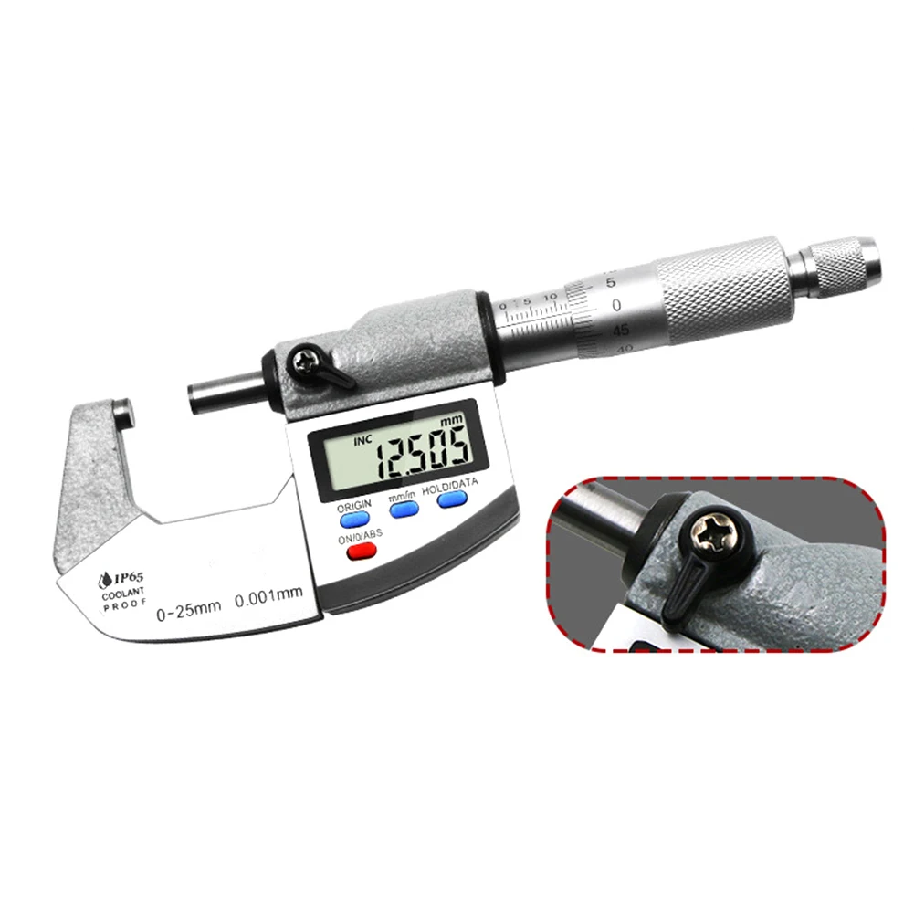 Color : 50-75mm Outside Micrometers Micrometer 0-25-50-75-100mm Outer Diameter Micrometer Screw Micrometer Centimeter Thickness Measuring Instrument 50-75 Stainless Steel Outside Micrometers