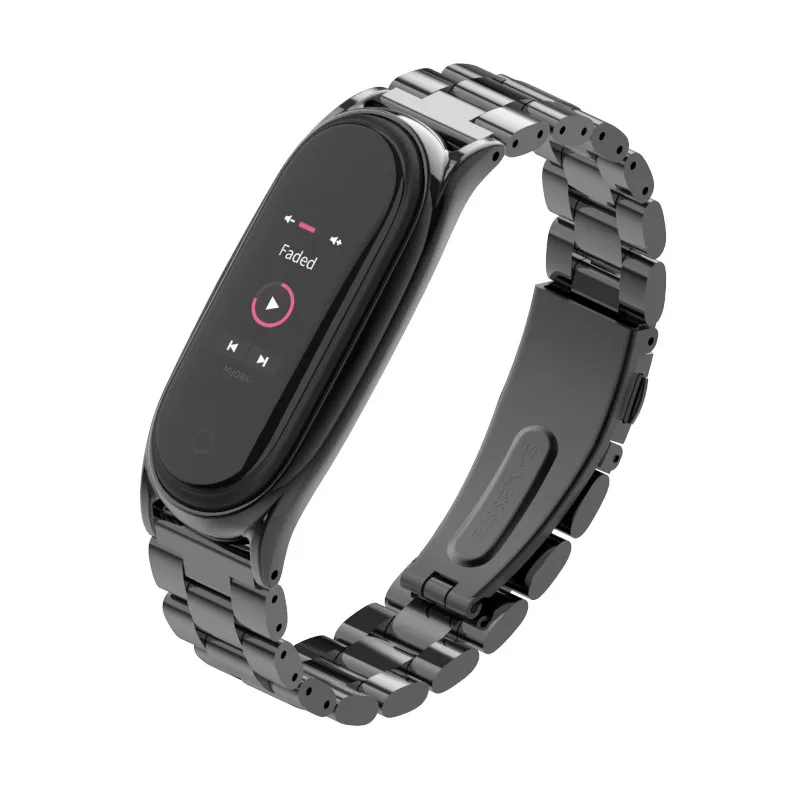 Mi Band 4 ремешка металлическая нержавеющая сталь для Xiao mi совместимый браслет band4