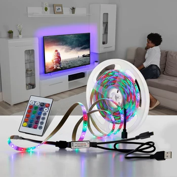 

USB Strip led strip light 2835 SMD DC5V Flexible LED Lamp Tape Ribbon RGB 1M 2M 3M 4M 5M TV Desktop Screen BackLight Diode Tape