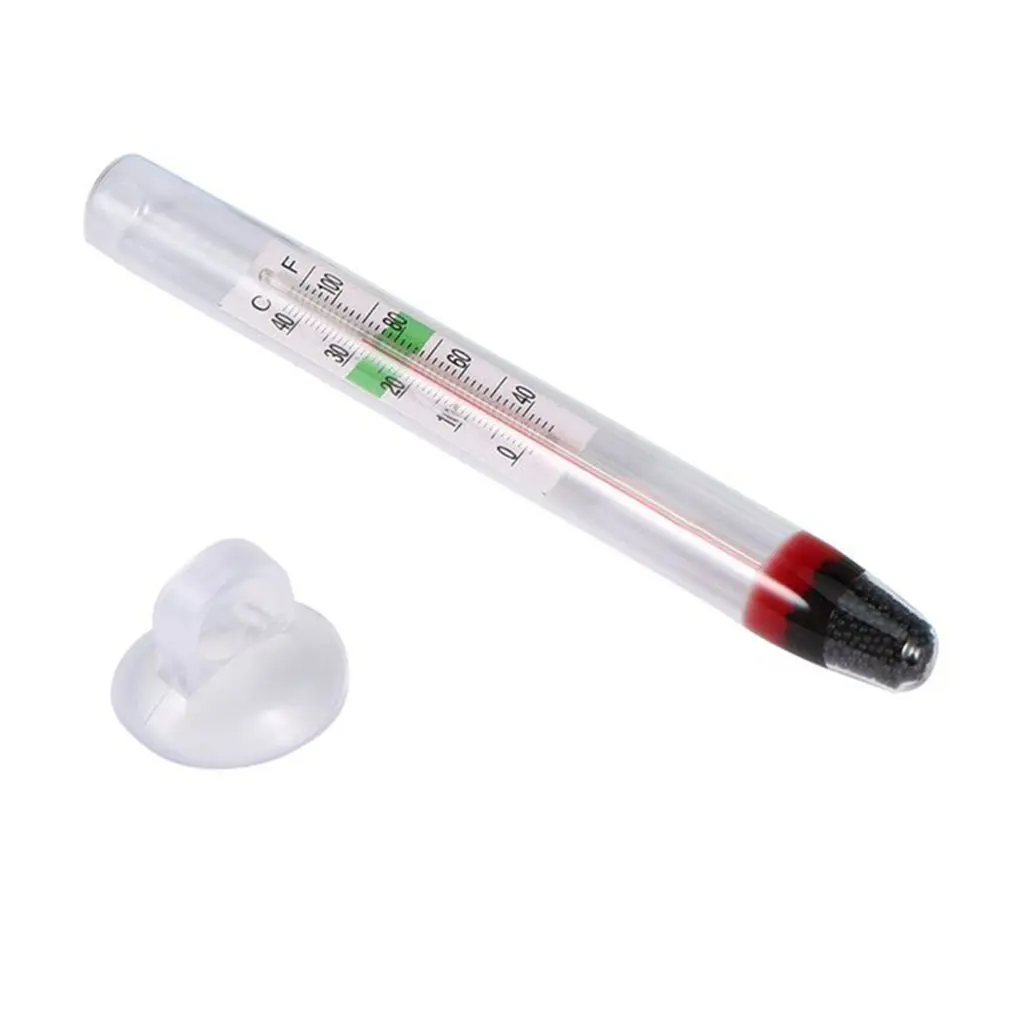 

Glass Meter Aquarium Fish Tank Water Temperature Thermometer With Suction Cup Digital Household 0-44 Degrees Ce