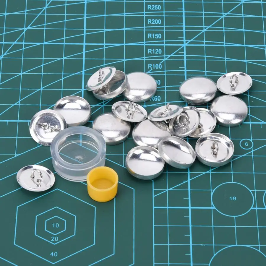 Cloth Bag Cover Buttons Kit DIY Bag Cloth Buckle Set Round Button Base DIY Handmade Crafts Sewing Making Tools 6