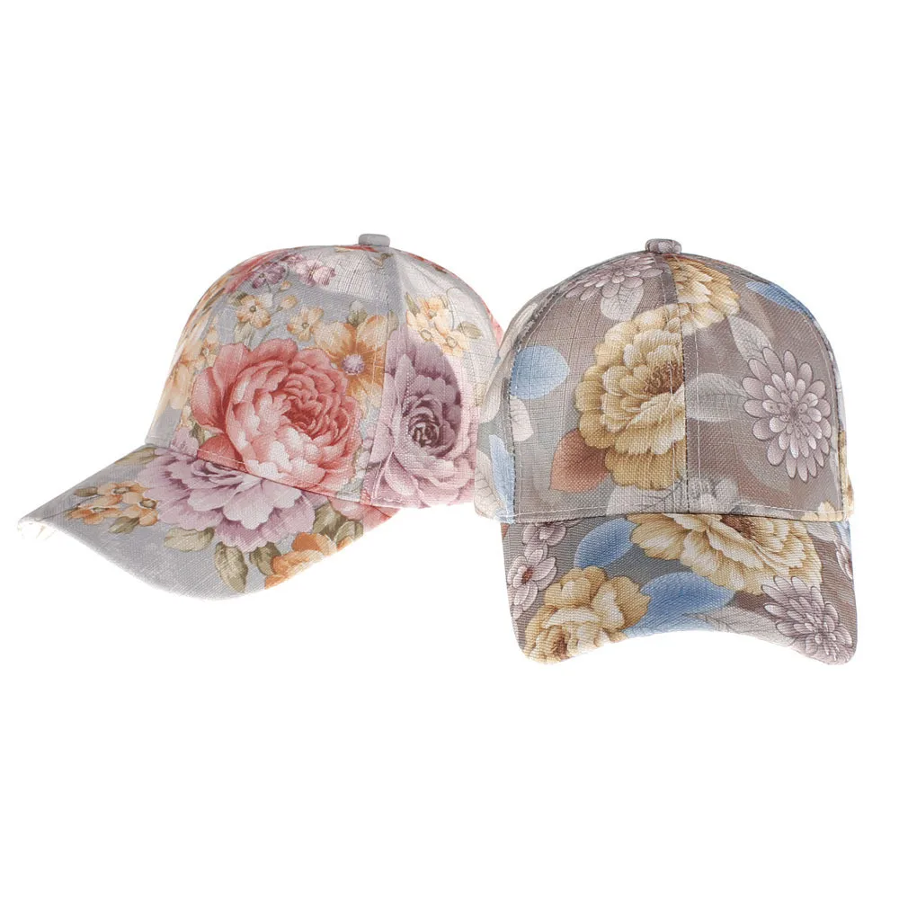 

2019 Vintage Print Cotton Denim Hip Hop Women Baseball Cap Fitted Hip Hop Snapback Fashion Accessories Outdoor-XMC-W6