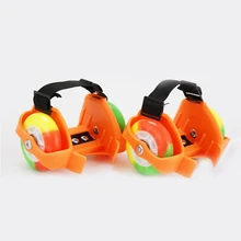 1 пара детская роликовая обувь коньки Двойные колеса обувь ролик портативный 5 цветов для детей мальчиков и девочек