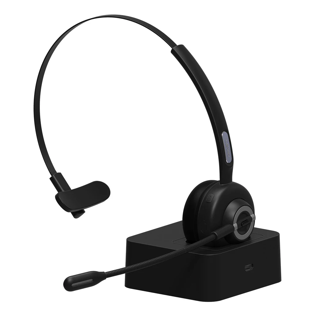 Wireless Bluetooth Call Center Telephone Headset Office Phone Headphone with Mic
