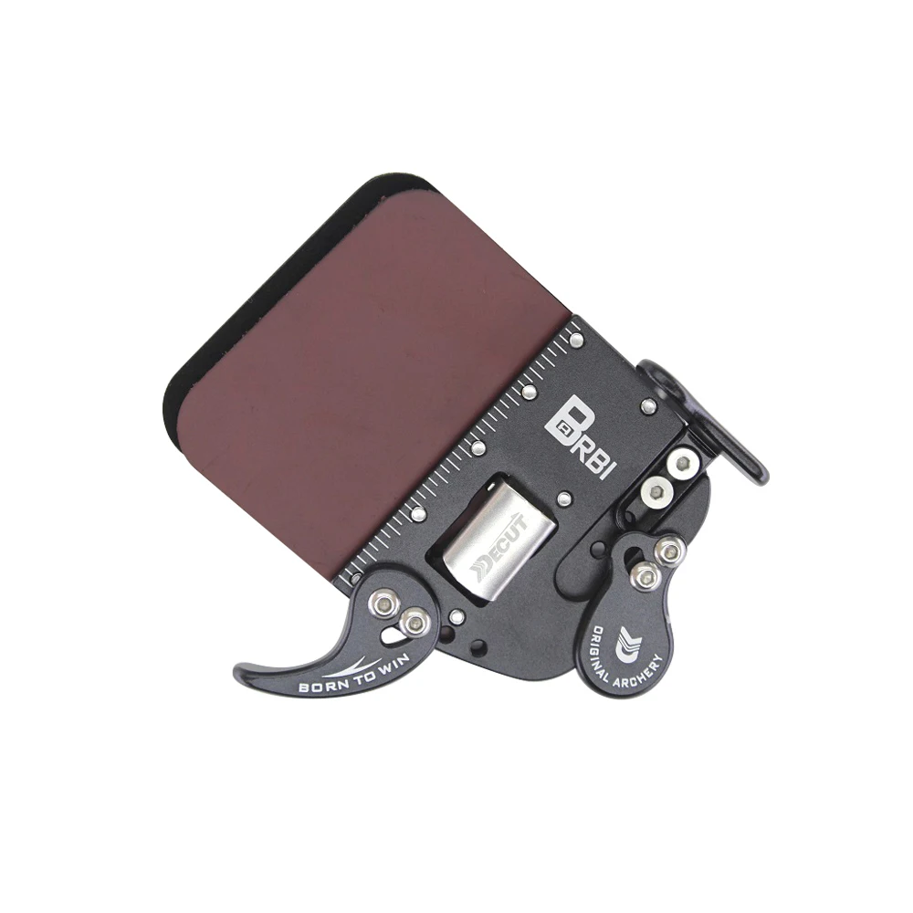 Leather Archery Finger Tab for Recurve Bows Target Hunting Finger Protector Leather Guard Gear for Right Hand