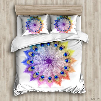 

Blooming colorful flowers luxury duvet room bedding set luxury duvet cover set Bedding comforter bedding sets